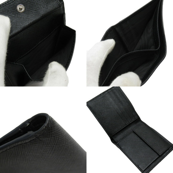 Prada Leather Saffiano Nero Black Wallet - Picture 1 of 3